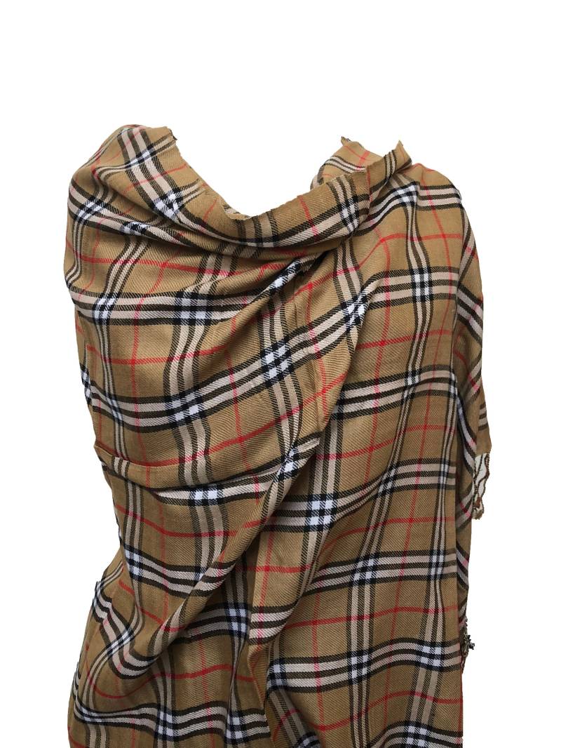 Vintage Check Feine Viskose Pashmina von AvitoLTD