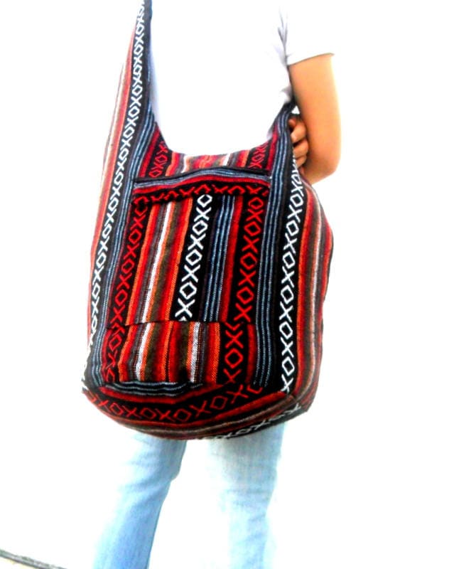 Gewebte Schultertasche Ethnic Boho Tasche Hobo Bag Hippie Baumwolle Crossbody Messenger Windeltasche Casual Handtaschen Everyday Gewebte Schultertasche Ethnic Boho Tasche Hobo Bag Hippie Baumwolle Crossbody Messenger Windeltasche Casual Handtaschen Everyday von Avivahandmade