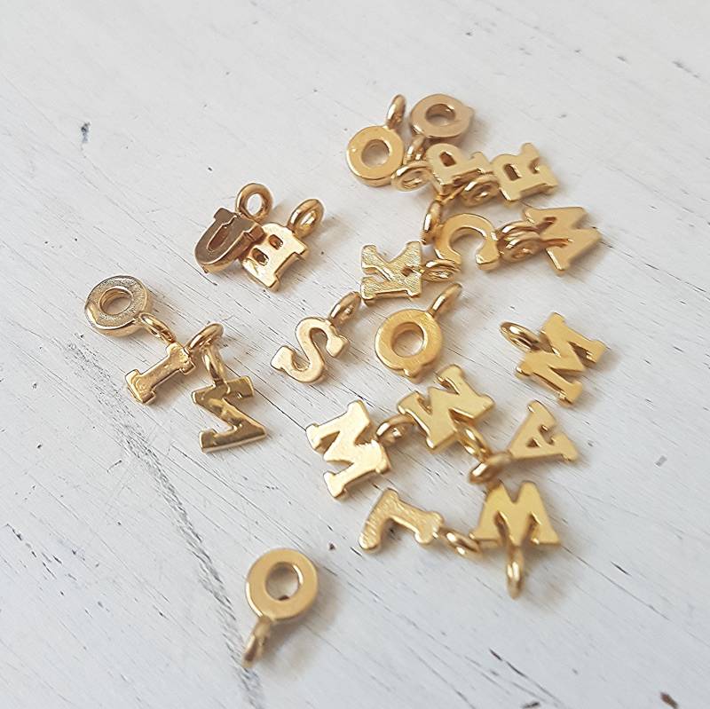 Add-On Initial, Winziger Buchstabe, Charm Hinzufügen, Fügen Sie Eine Initiale, Benutzerdefinierter Personalisiertes Geschenk, Gold Gefüllt Oder von Avnis