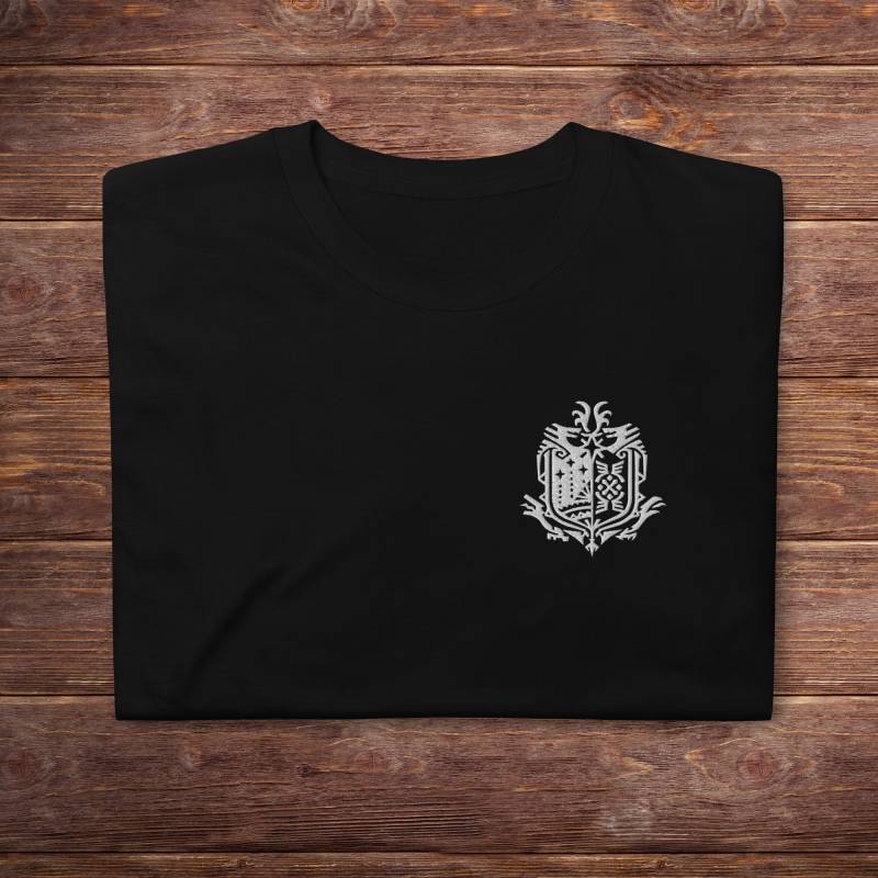 Monster Hunter World Logo Stickerei T-Shirt, Mhw Icon Shirt Monster Hunter World Logo Stickerei T-Shirt, Mhw Icon Shirt von AvoDeeX