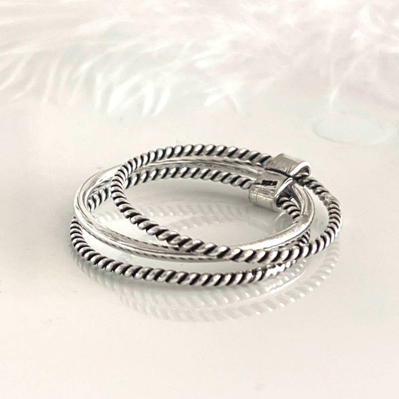 925 Stapelring Silber Schmaler Silberring 3Set Fingerring Daumenring Für Sie 925 Stapelring Silber Schmaler Silberring 3Set Fingerring Daumenring Für Sie von AvoMirakII