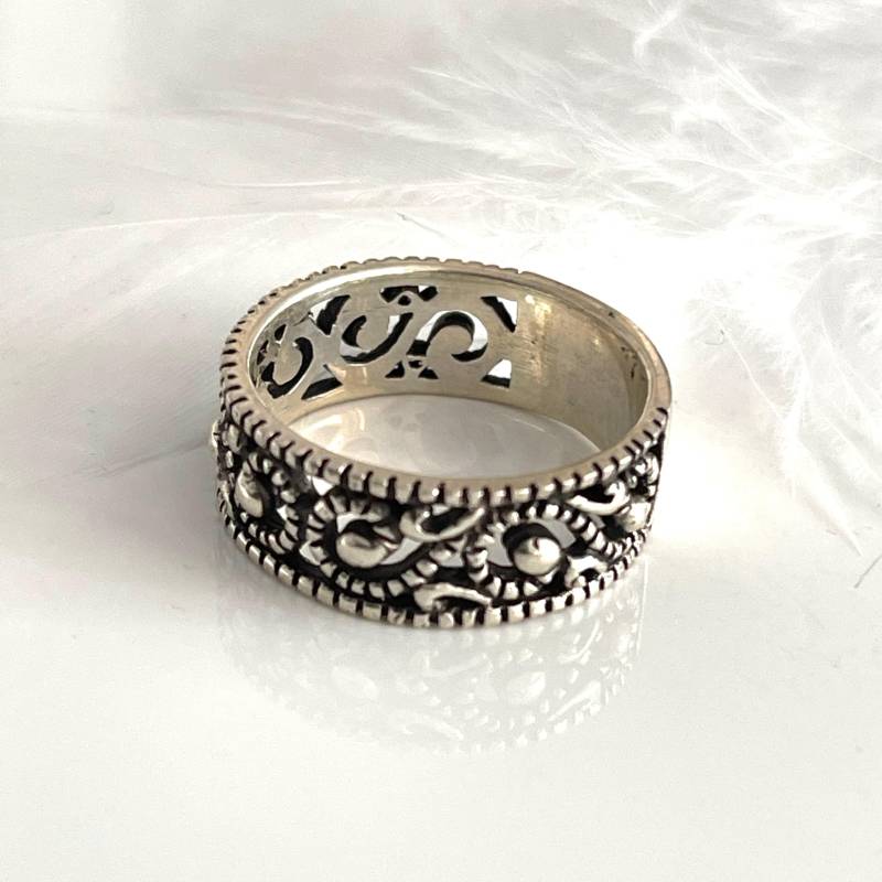 Daumen Ring 925 Silberring Filigraner Massiver Dicker Ornament Chunky Boho Flower Größe 61 Und 62 Damen Herren Breiter Schmuck Daumen Ring 925 Silberring Filigraner Massiver Dicker Ornament Chunky Boho Flower Größe 61 Und 62 Damen Herren Breiter Schmuck von AvoMirakII