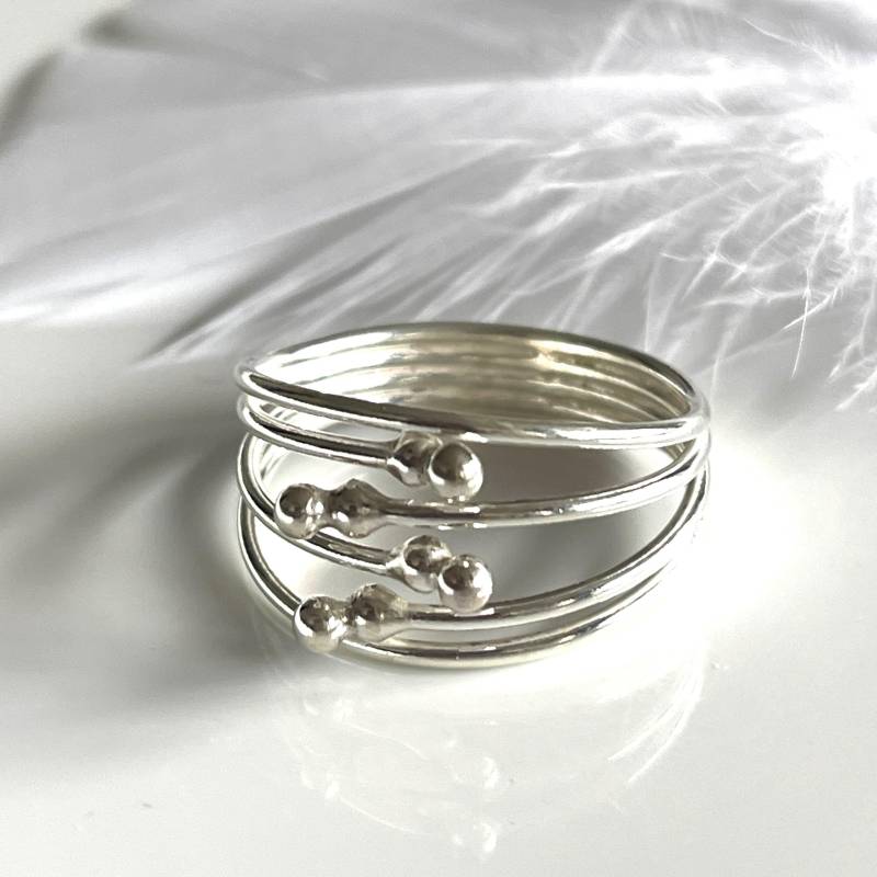 Daumenring 925 Silberring Moderner Damenring in Größe 62 Und 63 von AvoMirakII