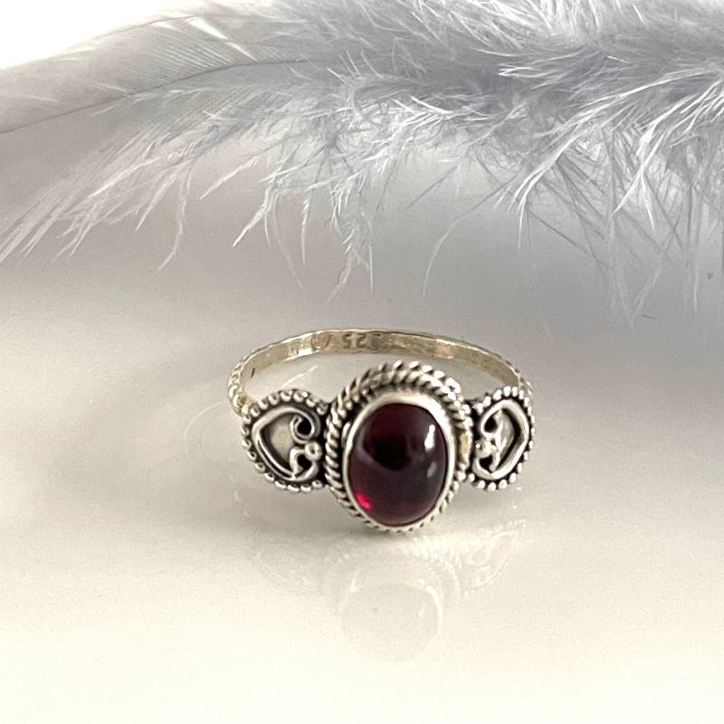 Feiner Filigraner Amethyst Ring Natürlicher Stein 925 Silber Ring Echte Silber Schmuck Boho Unikat Für Frauen von AvoMirakII