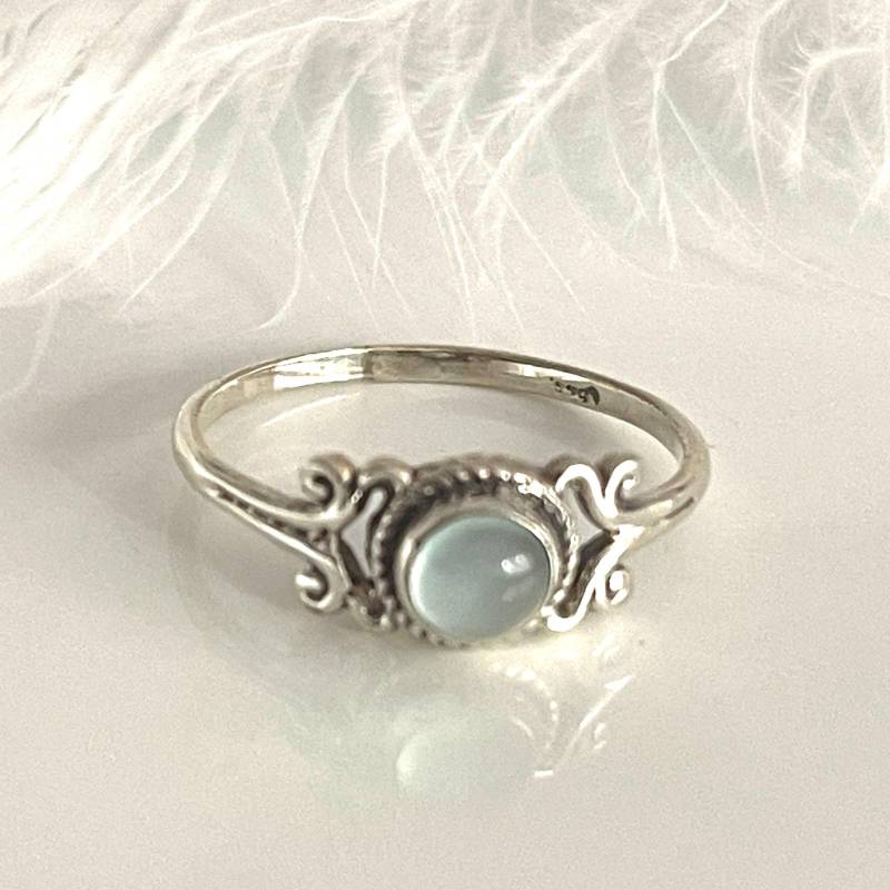 Gegen Den Strom Ring 925 Monstein Silberring Größe 58 Echtsilber Edelsteinring Damenring von AvoMirakII