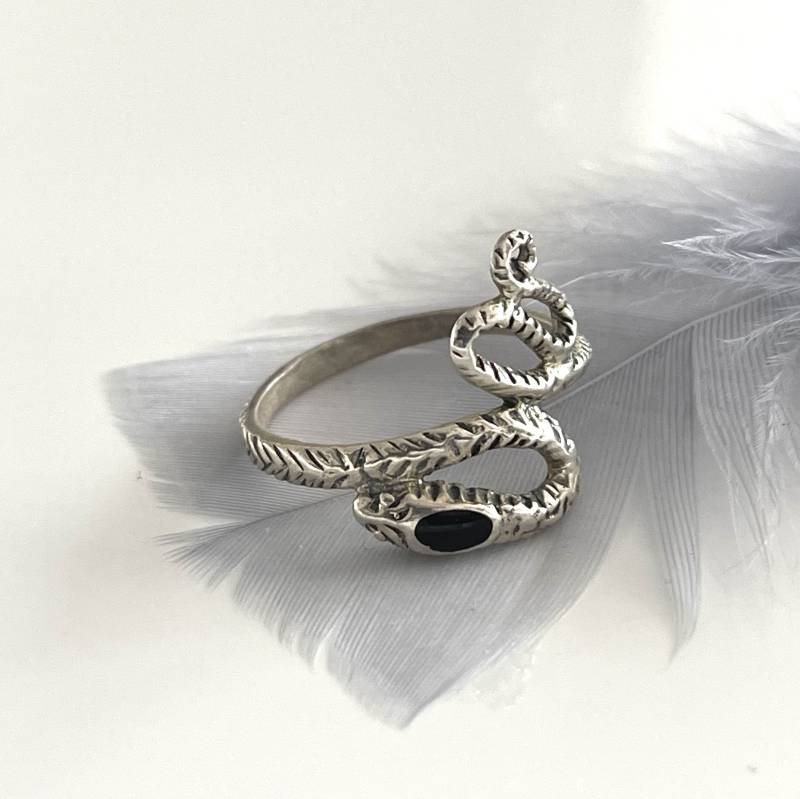 Schlange Ring Silberring Mit 925 Silber Filigraner Boho von AvoMirakII
