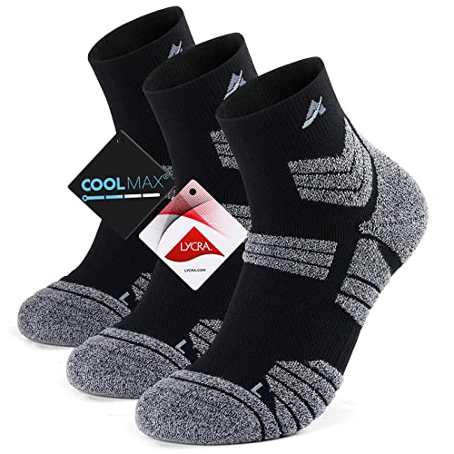 Avoalre Sportsocken Herren, Coolmax Sport Laufsocken Atmungsaktive Running Socks, Sport Socken für Laufen Jogging Walking Running Fitness von Avoalre