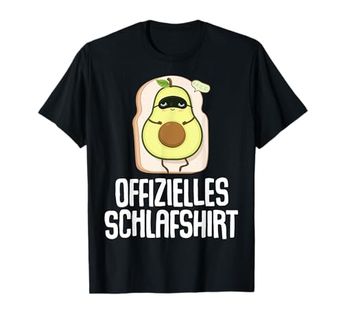 Offizielles Schlafshirt Herren Avocado Lustig Geschenk T-Shirt von Avocado Shirt Schlafshirt Damen Lustige T-Shirts