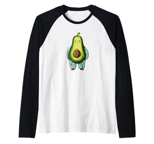 Lustiges Sleepy Avocado im Pyjama-Kostüm für Jungen und Mädchen Raglan Lustiges Sleepy Avocado im Pyjama-Kostüm für Jungen und Mädchen Raglan von Avocado Sleepwear