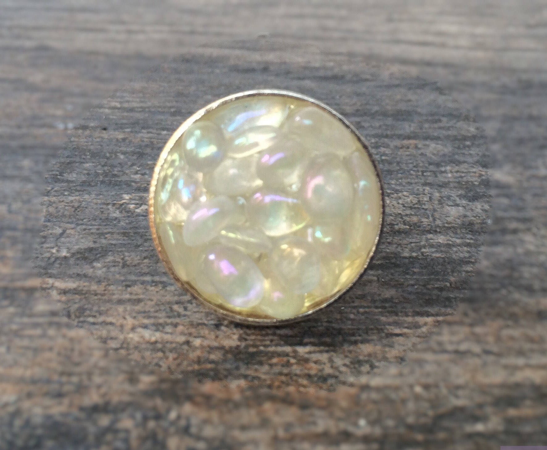 Boho Mondstein Statement Ring, Harz Schmuck, Kiesel Chip Schmuck Boho Mondstein Statement Ring, Harz Schmuck, Kiesel Chip Schmuck von AvocadoGreenDesigns
