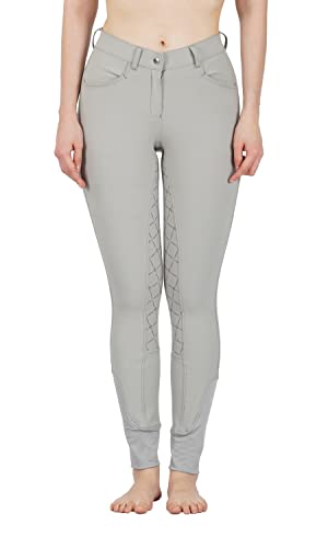 Avon Equine Damen Reithose Damen Vollbesatz Griff Silikon Reithose Sticky Bum, Quick Silber/Hellgrau, 62 Avon Equine Damen Reithose Damen Vollbesatz Griff Silikon Reithose Sticky Bum, Quick Silber/Hellgrau, 62 von Avon Equine