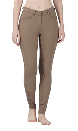 Avon Equine Damen Reithose Damen Vollbesatz Griff Silikon Reithose Sticky Bum, Taupe/Braun/Mokka, 50 von Avon Equine