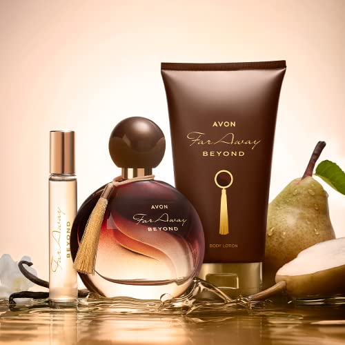 Avon Far Away Beyond Parfum-Geschenkset 3tlg. sinnlich rauchige Vanille/Jasmin/Birne Typ "Le Parfum" - von Avon