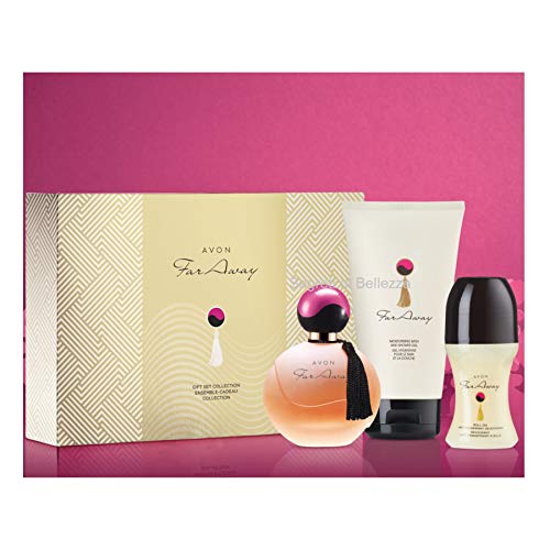 Avon Far Away Set 1x Eau de Parfum 50ml 1x Duschgel 150ml 1x Deoroller 50ml verpackt im Geschenkkarton von Avon