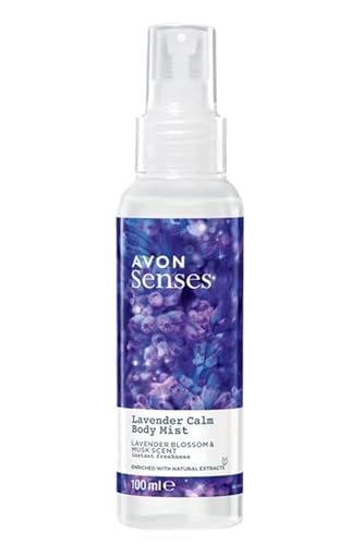 Avon Lavendel Avon Senses Body Mist - Lavendelblüte und Moschus, Lavendel, beruhigend, 5 Stück von Avon