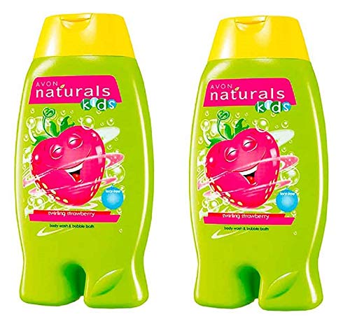 Avon Naturals Kids Strawberry Duschgel und Schaumbad, 2 x 250 ml von Avon