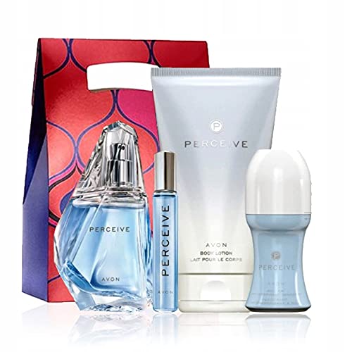 Avon Perceive Set für Sie Eau de Parfum + Körperlotion + Mini Duftroller + Deorroller von Avon