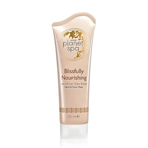 Avon Planet Spa Blissfully Pflegende Hand- und Fußmaske mit afrikanischer Sheabutter, 125 ml von Avon