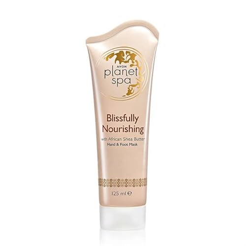 Avon Planet Spa Blissfully Pflegende Hand- und Fußmaske mit afrikanischer Sheabutter, 125 ml von Avon