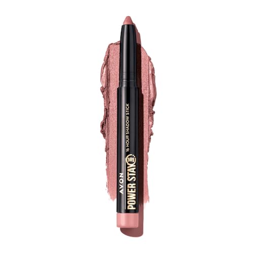 Avon Power Stay Eyeshadow Power Stay 16-Hour 2-In-1 Longwear Lidschatten & Eyeliner Stick - Wasserfest - Blushing Pink von Avon
