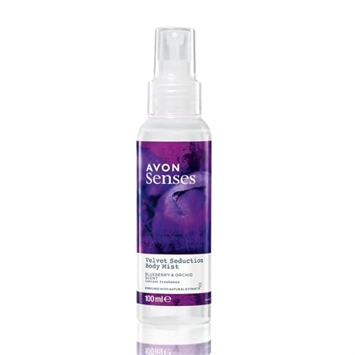 Avon Senses Body Mist 100 ml (Velvet Seduction Blueberry & Orchidee) von Avon