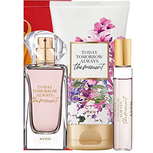 Avon Set TTA The Moment Eau de Parfum 50ml und Taschenspray 10ml, Bodylotion 150 ml neuer Duft aus der TTA Serie für Damen von Avon