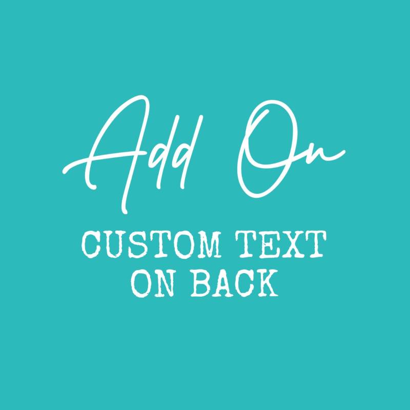 Add-On Gravierte Nachricht Auf Dem Rücken Add-On Back Engraving Avy + Tay von AvyandTay