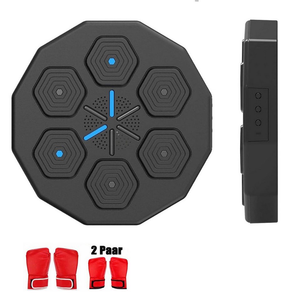 Avylet Trainingsanzug Music Boxing Machine mit 2 Boxhandschuhens Boxmaschine mit Music (Musicpunch Boxing Machine, Beatpunch Boxen, Box Wand mit Musik, mit 9 Geschwindigkeitsmodi und Zählmodus), für Kinder, Erwachsene, Heimtraining, Fitnessstudio von Avylet