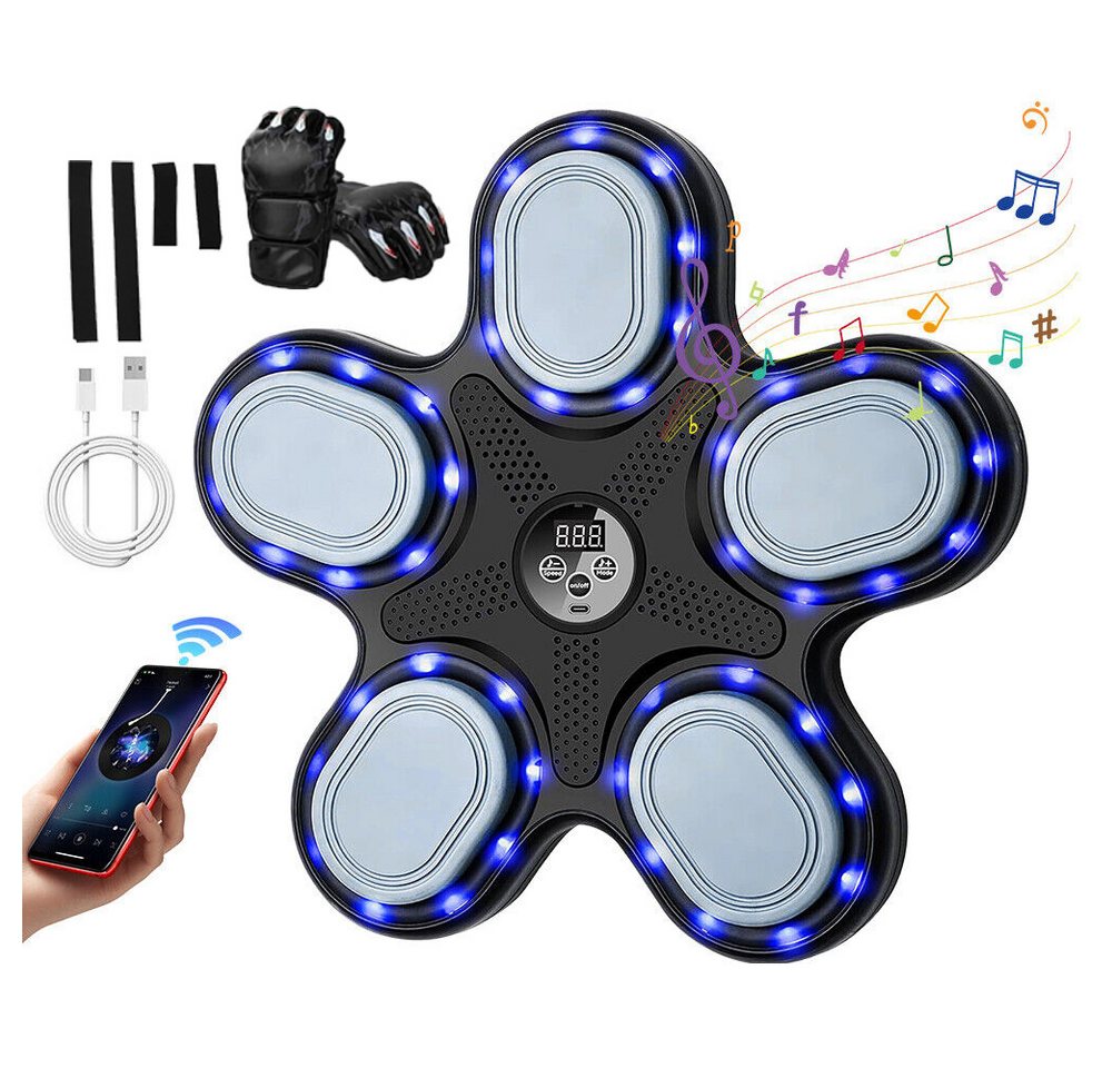 Avylet Trainingsanzug Musik-Boxmaschine Mit Boxhandschuhen mit Boxhandschuhen (Wiederaufladbare Wandmontierte LED-Smart-Bluetooth-Boxmaschine, Perfekt Für Reflex- und Hand-Augen-Koordinationstraining), für Erwachsene und Kinder mit Geschwindigkeitsmodi und Zählmodus Avylet Trainingsanzug Musik-Boxmaschine Mit Boxhandschuhen mit Boxhandschuhen (Wiederaufladbare Wandmontierte LED-Smart-Bluetooth-Boxmaschine, Perfekt Für Reflex- und Hand-Augen-Koordinationstraining), für Erwachsene und Kinder mit Geschwindigkeitsmodi und Zählmodus von Avylet