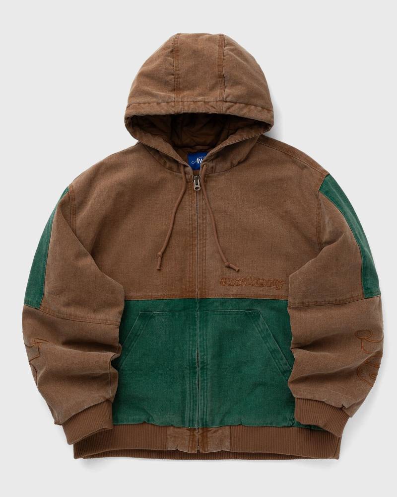 Awake HOODED JACKET men Bomber Jackets brown in Größe:M von Awake