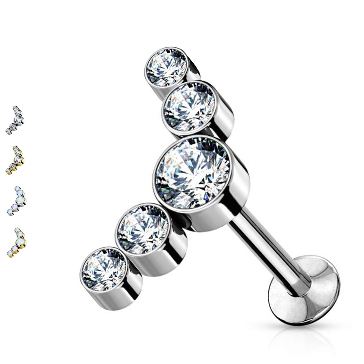 Knorpelstecker - 5 Kristalle von AwakenJewelsItaly