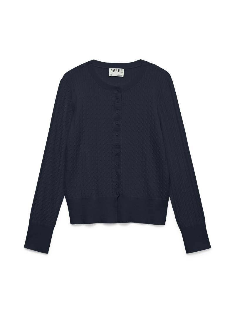 Aware - AWVINA LS O-NECK KNIT CARDIGAN NOOS dark sapphire - Gr. - L von Aware
