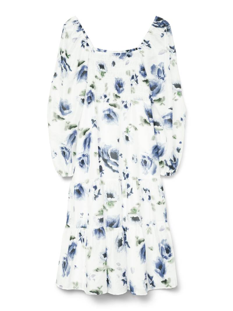 Aware - VMNORLY LS SQUARE NECK CALF DRESS VMA snow white - Gr. - XS von Aware