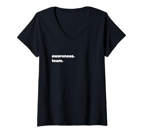 Damen Awareness Team – Gemeinsam für Sicherheit & Respekt T-Shirt mit V-Ausschnitt Damen Awareness Team – Gemeinsam für Sicherheit & Respekt T-Shirt mit V-Ausschnitt von Awareness Team