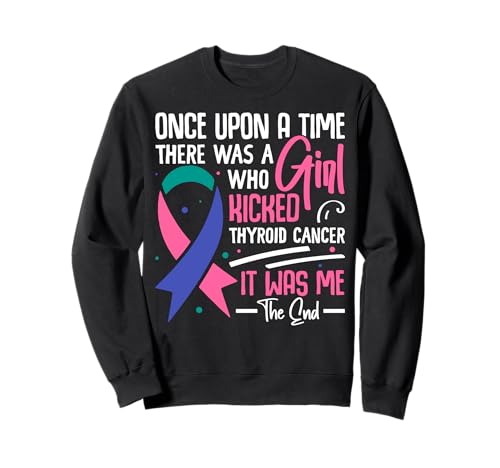 Schilddrüsenkrebs Awareness Support Girl Kicked It Sweatshirt Schilddrüsenkrebs Awareness Support Girl Kicked It Sweatshirt von Awareness Unity