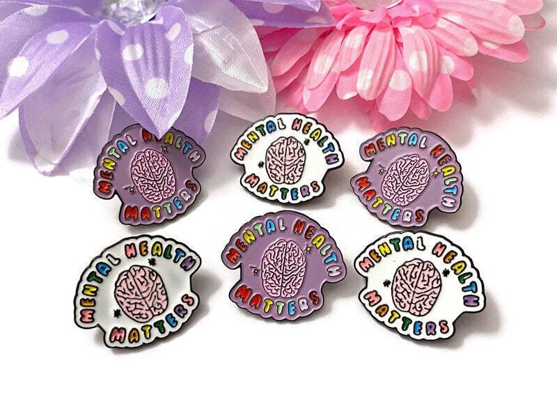 1Pc Mental Gesundheit Matters Cool Awareness Pin - Hoffnung Bewusstsein Unterstützung Heilung Überlebenden Kämpfer Inspirational Zubehör Pins von AwarenessCraftShop2