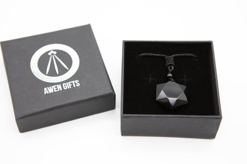 Schutzanhänger | Obsidian Hexagramm Unisex von AwenGifts