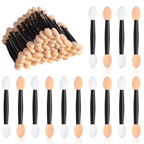 Awenity 50 Stück Doppelseitige Lidschatten Applikator, Einweg Make-Up Lidschatten Pinsel für präzises Augen-Make-up,Lídschatten Pinselset für Erwachsenen, Mädchen und Damen (Weich & Hautfreundlich) Awenity 50 Stück Doppelseitige Lidschatten Applikator, Einweg Make-Up Lidschatten Pinsel für präzises Augen-Make-up,Lídschatten Pinselset für Erwachsenen, Mädchen und Damen (Weich & Hautfreundlich) von Awenity