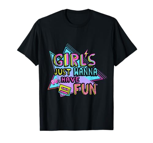 Girls Just Wanna Have Fun 80s Theme Party 80s Costume Outfit T-Shirt Girls Just Wanna Have Fun 80s Theme Party 80s Costume Outfit T-Shirt von Awesome 80's Retro Girls Just Wanna Have Fun