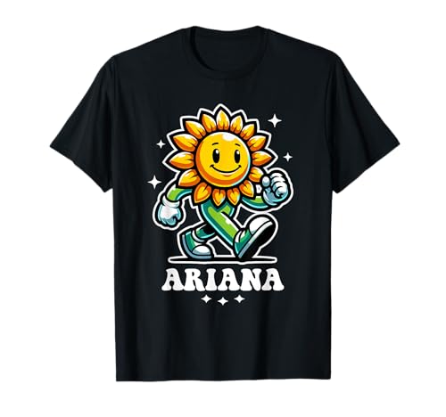 Ariana Süße Sonnenblume Design für Mädchen Name Ariana T-Shirt von Awesome Ariana Designs for Girls Name Ariana