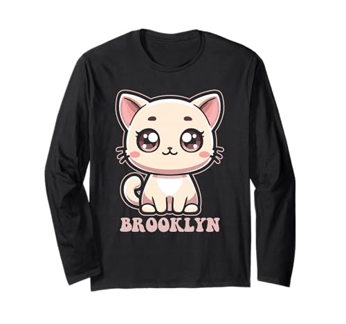Brooklyn Cute Kitty Cat Design für Mädchen Name Brooklyn Langarmshirt Brooklyn Cute Kitty Cat Design für Mädchen Name Brooklyn Langarmshirt von Awesome Brooklyn Designs for Girls Name Brooklyn