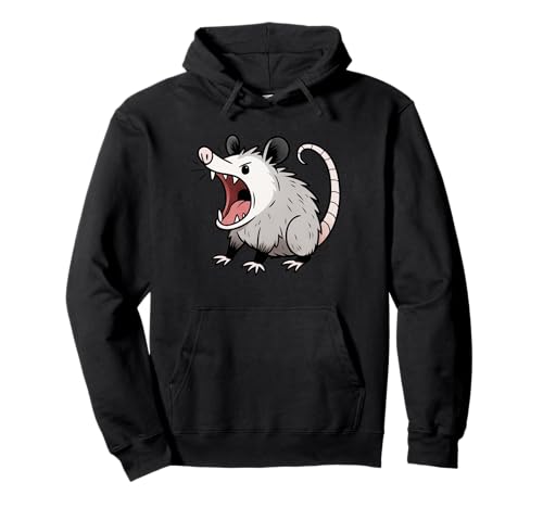 Angry Screaming Opossum Opossum Tier Geschenk Männer Frauen Kinder Pullover Hoodie von Awesome Cute Funny Opossum Humorous Graphic Design