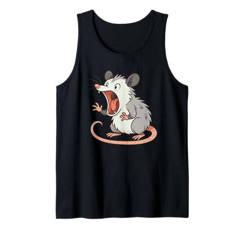 Angry Screaming Opossum Opossum Tier Geschenk Männer Frauen Kinder Tank Top von Awesome Cute Funny Opossum Humorous Graphic Design