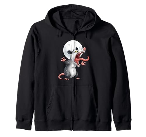Angry Screaming Opossum Opossum Tier Geschenk Männer Frauen Kinder Kapuzenjacke von Awesome Cute Funny Opossum and Moon Graphic Design