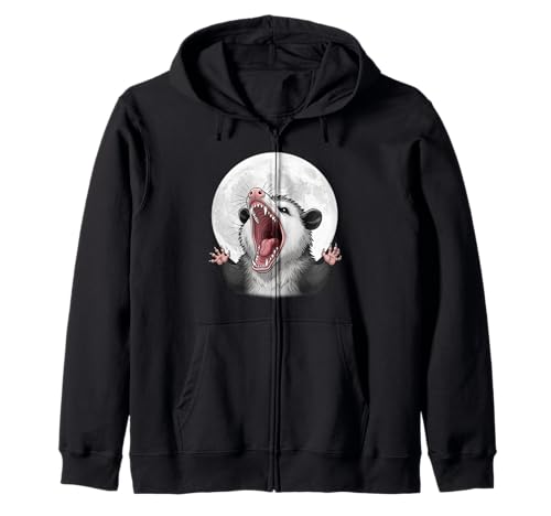 Angry Screaming Opossum Opossum Tier Geschenk Männer Frauen Kinder Kapuzenjacke von Awesome Cute Funny Opossum and Moon Graphic Design