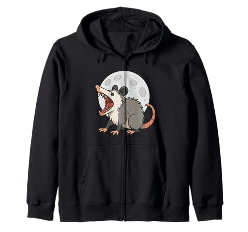 Angry Screaming Opossum Opossum Tier Geschenk Männer Frauen Kinder Kapuzenjacke von Awesome Cute Funny Opossum and Moon Graphic Design