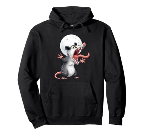 Angry Screaming Opossum Opossum Tier Geschenk Männer Frauen Kinder Pullover Hoodie von Awesome Cute Funny Opossum and Moon Graphic Design