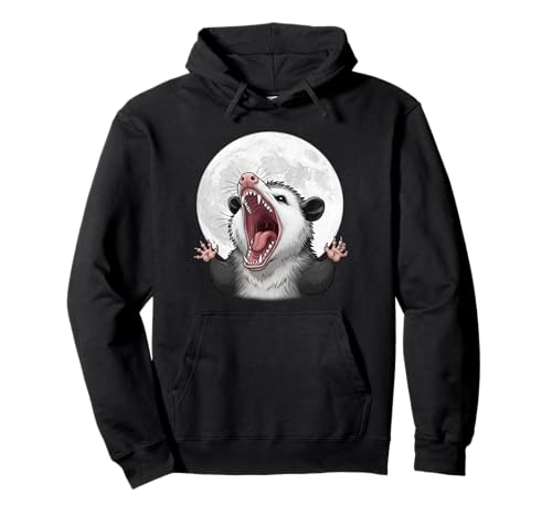 Angry Screaming Opossum Opossum Tier Geschenk Männer Frauen Kinder Pullover Hoodie von Awesome Cute Funny Opossum and Moon Graphic Design