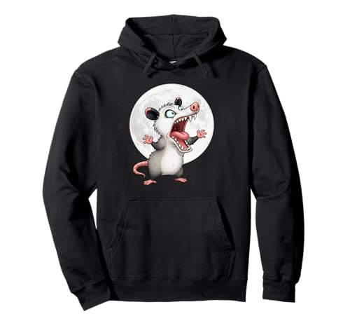 Angry Screaming Opossum Opossum Tier Geschenk Männer Frauen Kinder Pullover Hoodie von Awesome Cute Funny Opossum and Moon Graphic Design