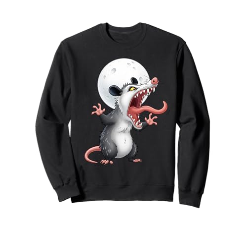 Angry Screaming Opossum Opossum Tier Geschenk Männer Frauen Kinder Sweatshirt von Awesome Cute Funny Opossum and Moon Graphic Design